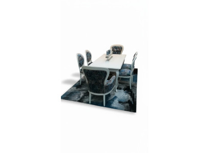 Esstisch designer Sitz Lehnstühle Stuhl Garnitur Tisch + 4 Stühle Set Esszimmer