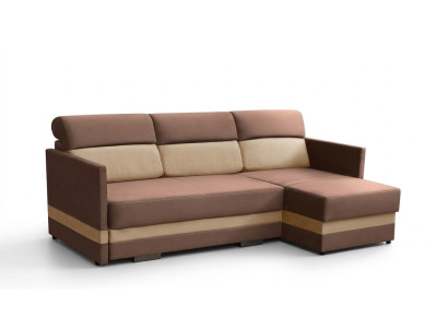 Ecksofa mit Schlaffunktion Bettfunktion Kasten Bett Sofa Wohnlandschaft
