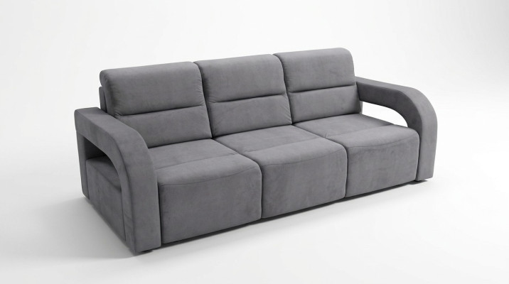 3 Sitzer Luxus Bank Sofa Couch Blau Wohnzimmer Kanzlei Möbel