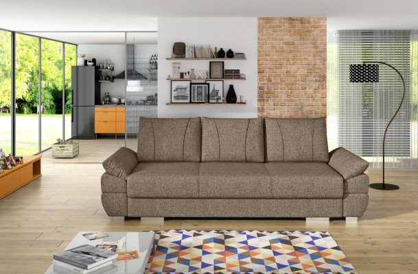 Designer 3 Sitzer Couch Sofa Polster Sofas Couchen 3er Textil Schlafsofa Bett