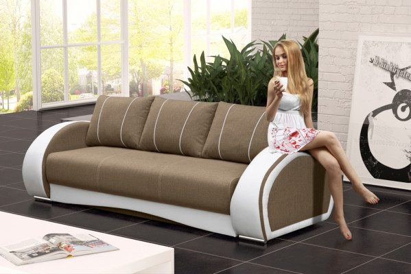 Couch Schlafsofa Sofa Couchen Polster Multifunktion Sofas 3 Sitzer Textil Stoff