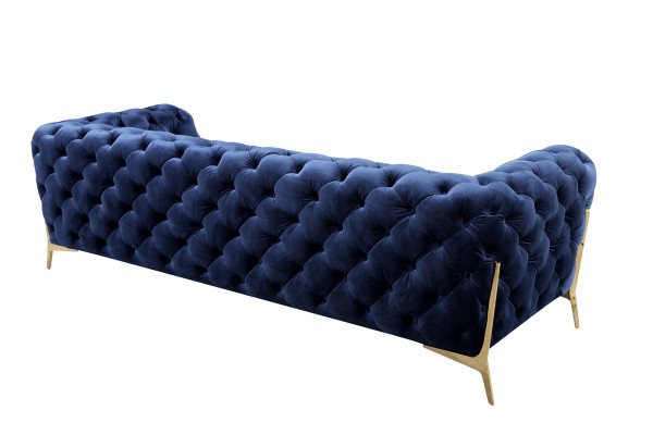 Luxus Textil Stoff Sofa Couch Polster Sitz 3+2 Garnitur Chesterfield Garnituren