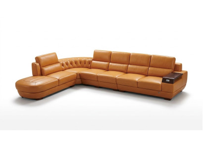 Eck Sofa Couch Polster Sitz Ecke Wohn Landschaft Leder Couchen Designer
