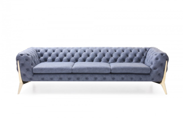 Sofa Chesterfield Couch Polster XXL Big Garnitur Textil 4+2 designer Couchen 