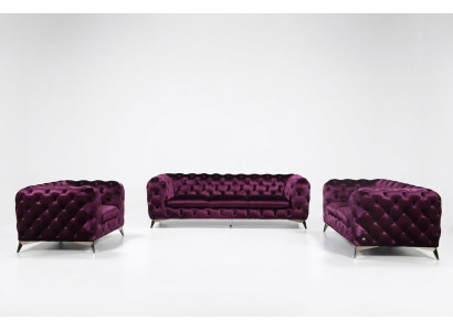 Sofa Chesterfield Couch Polster XXL Big Garnitur Textil 3+2+1 designer Couchen