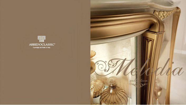 arredoclassic™ Schlafzimmer Set Melodia Barock Rokoko Bett Nachttisch 6tlg.