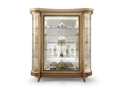 VITRINE Schrank Glasschrank Designer Möbel Barock Rokoko Deko Jugendstil