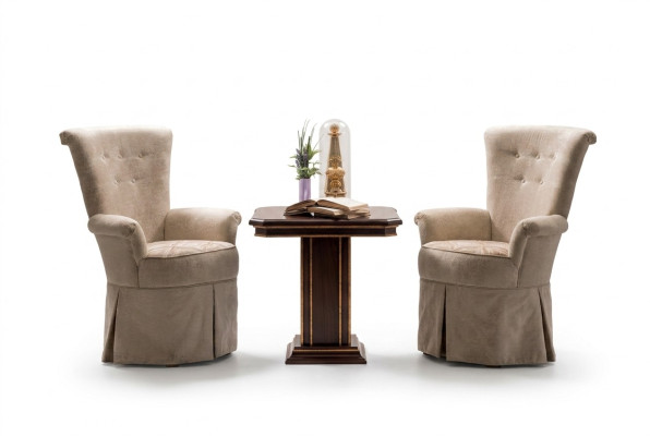 Wohnzimmer Couchtisch Beistelltisch Tisch Echtes Holz Arredoclassic