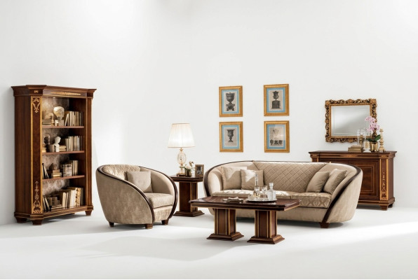 Luxus Klasse 3+2+1 Italienische Möbel Sofagarnitur Sofa Neu arredoclassic