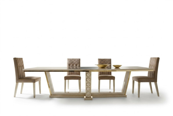 Esszimmer + 6 Stühle + Kommode Spiegel 2x Vitrine Esstisch 11tlg. Set Garnitur
