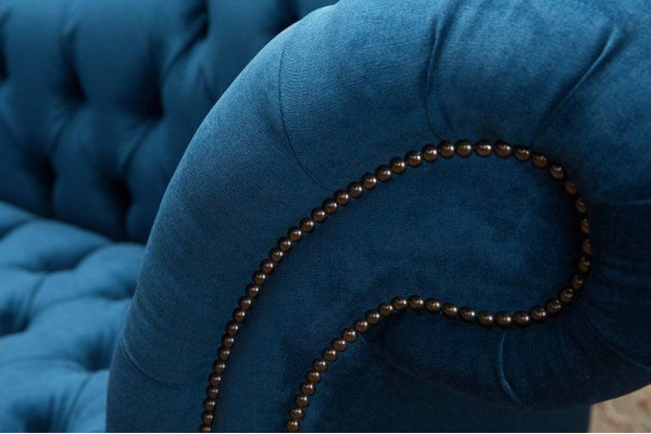 Chaiselounge Bank Sitz Liege Lounge Barock Rokoko Jugendstil klassisch Blaue Neu