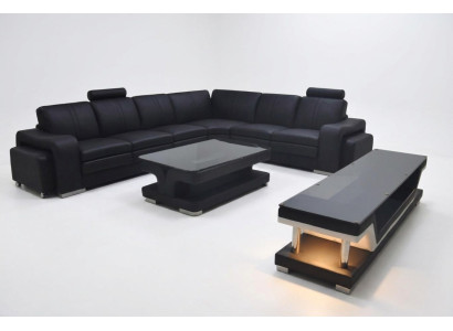 Leder Couch Wohnlandschaft Eck Garnitur Design Sofa L-Form A1109B Sofas Couchen