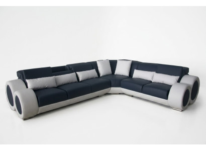 Design Eck Couch Polster Sofa Leder Sitz Garnitur Moderne Couchen Sofas