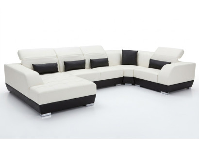 Luxus U Form Wohnlandschaft Couch Sofa Möbel Polster Sitz Garnitur Ecke Couchen