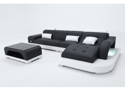 Eck Sofa Couch Polster Tisch Couchen Sofas Wohnlandschaft Luxus Garnitur