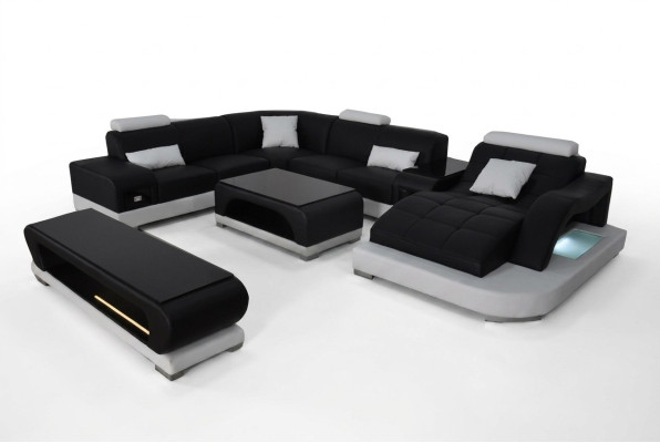 Sofa Couch Polster Sitz Ecke Moderne Couchen U Form Wohnlandschaft Garnitur Neu