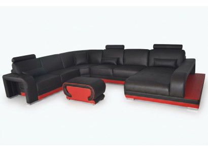 Wohn Couch Leder Sofa Landschaft Sitz Polster Garnitur Eck Sofas Garnituren Neu