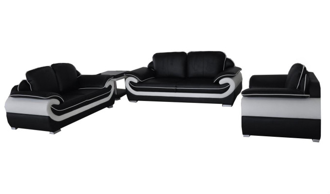Wohn Couch Leder Sofa Polster Garnitur Eck Sofas Sitz Garnituren Neu Landschaft