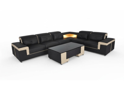 Ecke Leder Modern XXL Couch Wohnlandschaft Couchen Sofas Sofa L Form B2021 Tisch