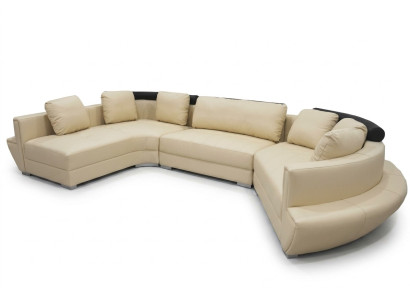 Runde Eck Sofa Couch Polster XXL Big Rund Couchen Wohnlandschaft U Form A1137