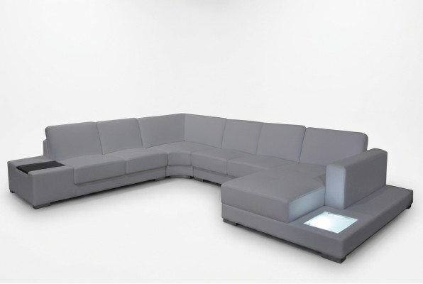 Eck Sofa Couch Polster Ecke Wohn Zimmer Landschaft Designer Couchen Textil