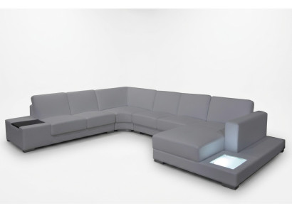 Eck Sofa Couch Polster Ecke Wohn Zimmer Landschaft Designer Couchen Textil