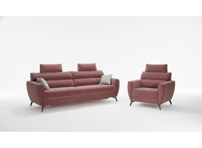 Dreisitzer Couch Polster Design Sofa Sitz 3er Sofas Zimmer Möbel Moderne Leder