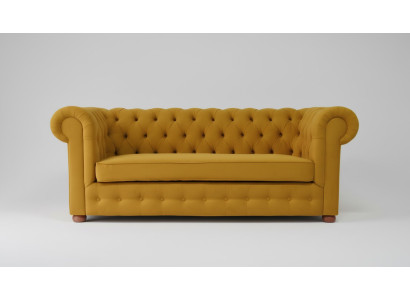Chesterfield Dreisitzer Samt Couch Polster Schlaf Sofa Couch Bettfunktion Neu