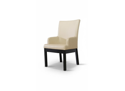Design Sessel Polster Set 2x Stuhl Holz 100% Leder Stühle Gastro Esszimmer