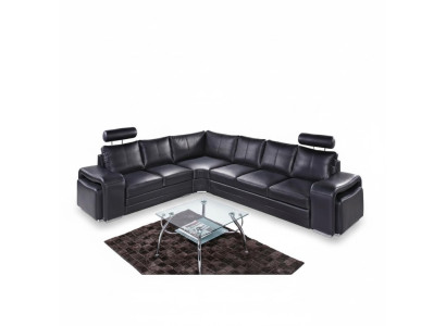 Ecksofa Wohnlandschaft Polster Eck Sofa Couch Sitz Garnitur Modern Leder