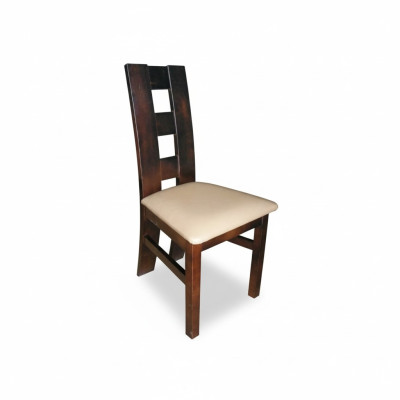 Set 4x Esszimmer Leder Esszimmerstuhl Sessel Massivholz Polster Stühl