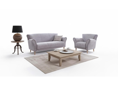 Sofa 3 Sitzer Sofas Couch Polster Garnitur Moderne Couchen Stoff Sitz