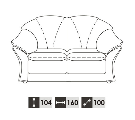 Design Zweisitzer Sofas Couch Polster Moderne Couchen Kunstleder Sofa