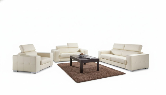 Moderne Sofagarnitur 3+1+1 Sitzer Sofa Couch Polster Garnitur Couchen