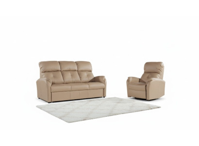 Sofagarnitur 3+1+1 Sitzer Set Design Sofas Polster Couchen Relax Leder