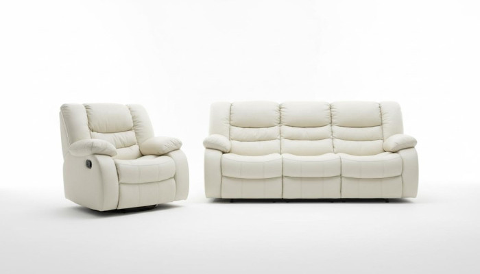 Leder Funktion Couch Dreisitzer Couch 3Sitzer Polster Sofa Sofas Couchen