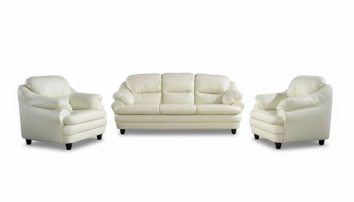 Sofagarnitur 3+1+1 Sitzer Set Design Sofas Polster Relax Couchen Leder