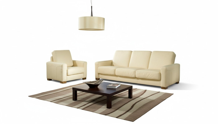 Klassische Dreisitzer Couch Ledersofa Couch Polster Sofa 3 Sitzer Leder