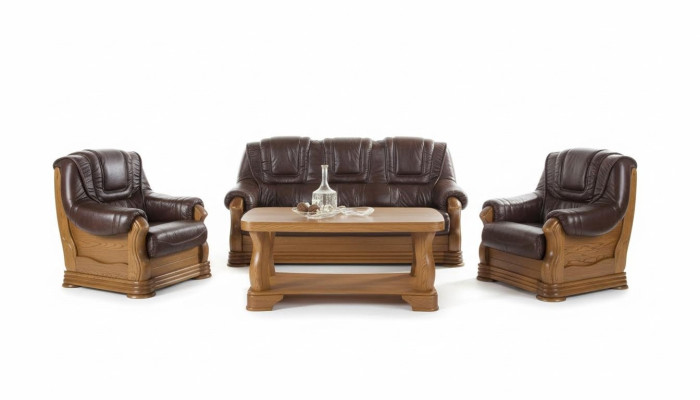Klassische Dreisitzer Couch Couch Polster Sofa 3 Sitzer Leder Couchen