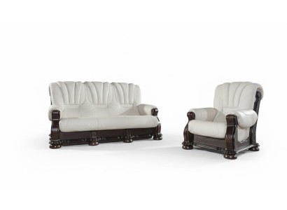 Sofagarnitur 3+1+1 Sitzer Klassischer Wohnlandschaft Sofas Polster Couchen Neu