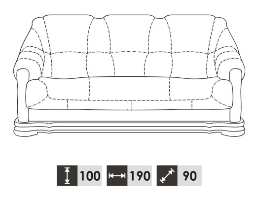Sofagarnitur 3+1 Sitzer Klassischer Wohnlandschaft Couchen Polster Sofas