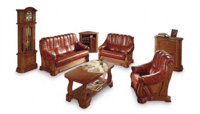 Klassische Zweisitzer Couch Sofas Polster Sofa 2 Sitzer Leder Couchen