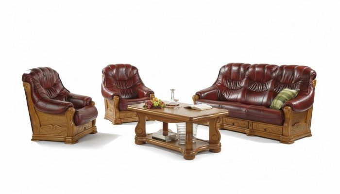 Sofagarnitur 3+2+1 Sitzer Klassischer Wohnlandschaft Couchen Sofas Polster