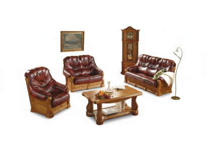 Sofagarnitur 3+1+1 Sitzer Klassischer Wohnlandschaft Polster Sofas Couchen Neu