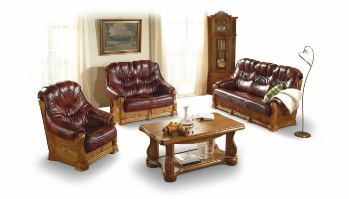 Sofagarnitur 3+2+2 Sitzer Klassischer Wohnlandschaft Sofas Couchen Polster