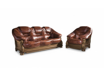 Sofagarnitur 3+1 Sitzer Klassische Garnituren Leder Sofas Couchen Polster