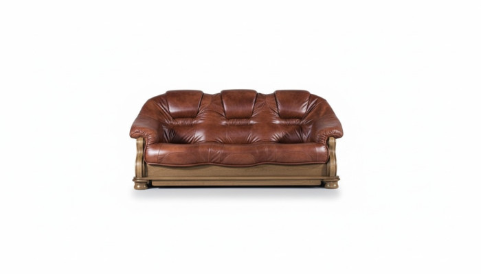 Klassische Dreisitzer Couch Sofas Polster Sofa 3 Sitzer Leder Couchen