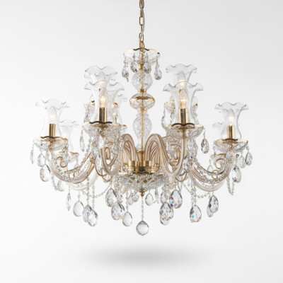 Klassische Kronleuchter Deckenleuchten Lampe Bohemia Beleuchtung Kristall Neu