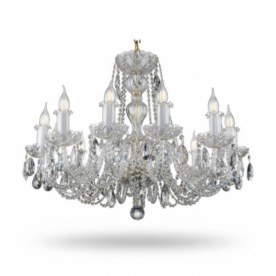 Kron Kerzenständer Lampe Deckenlampe Kristall Lampen Beleuchtung Bohemia Lampe