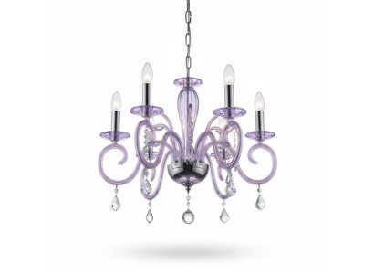 Bohemia Moderne Kronleuchter Licht Deckenleuchten Kronleuchter Kristall Mauve Lampe